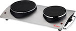 Ardes ARTK22 Enamel Countertop Double Burner Inox