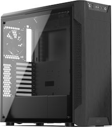 SilentiumPC Armis AR7 TG Gaming Midi Tower Κουτί Υπολογιστή με Πλαϊνό Παράθυρο Μαύρο