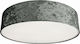 Nowodvorski Croco Modern Fabric Ceiling Light with Socket E27 Gray