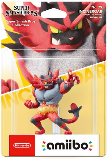 Nintendo Amiibo Super Smash Bros Incineroar No.79 Character Figure για Switch