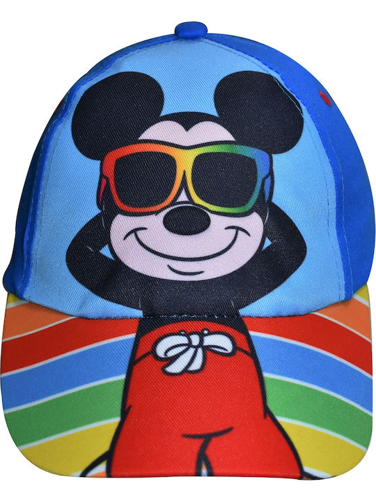 Stamion Kids' Hat Jockey Fabric Mickey Elated Blue