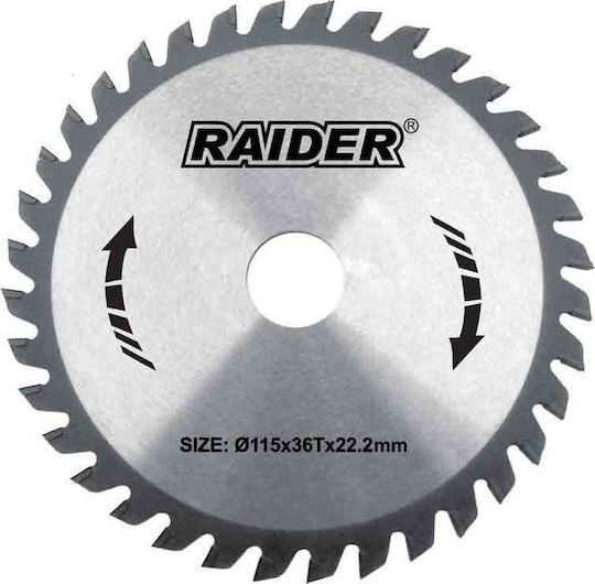 Raider Δίσκος Κοπής Ξύλου 254mm Δίσκος Κοπής Ξύλου με 60 Δόντια 254mm