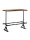 Bar Rectangular Table Natural 120x60x107cm