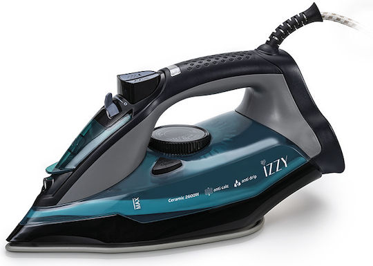 Izzy 8016 Apollon Ceramic Σίδερο Ατμού 2600W με Κεραμική Πλάκα και Συνεχόμενη Παροχή Ατμού 40gr/min