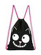 Moses Ed The Cat Smile Kids Bag Pouch Bag Black