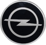 Race Axion Adhesive Badge with Enamel Coating Opel 9.2cm for Car Hood in Black Colour