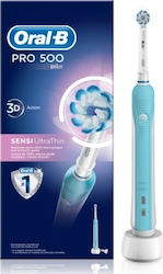 Oral-B Pro 500 Sensi Ultrathin Periuță de dinți electrică cu cronometru și senzor de presiune