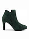 Caprice Suede Women's Ankle Boots Green