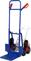 vidaXL Transport Trolley Foldable for Weight Load up to 200kg Blue 140512