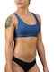 Rock Club Sports Bra Bikini Top BP-2107 Star Blue BP2107.star-blue