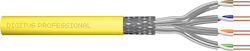 Digitus S/FTP Cat.7a Καλώδιο Δικτύου Ethernet χωρίς ακροδέκτες 1000m Κίτρινο