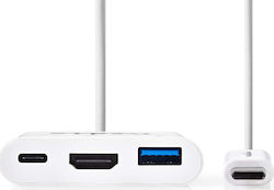 Nedis USB-C Докинг станция с HDMI 4K PD (CCGP64765WT02)