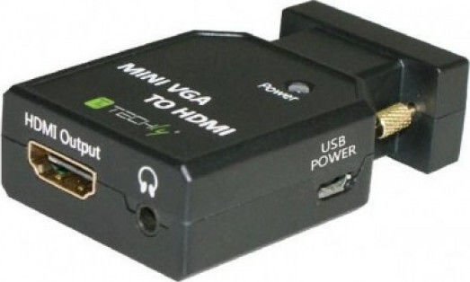 Techly Konverter VGA männlich zu 3.5mm / HDMI / Micro-USB weiblich 1Stück IDATA VGA-HDMINI