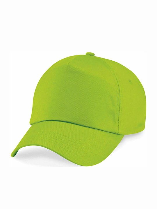 Beechfield Παιδικό Καπέλο Jockey Υφασμάτινο Πράσινο