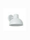 Aca Bero Επιτοίχιο Φωτιστικό με Καπέλο Εξωτερικού Χώρου E27 σε Λευκό Χρώμα