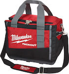 Milwaukee Packout Over the Shoulder Tool Bag Red L24.4xW31xH38.1cm