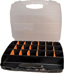 Gadget Tools Werkzeugkoffer-Organisator 21 Positionen mit einstellbaren Fächern Schwarz 38x30x6cm