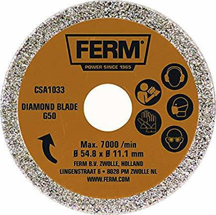 Ferm Diamond disc G50 54.8mm Cutting Disc Construction Materials Hole Diameter 54.8mm 1pcs
