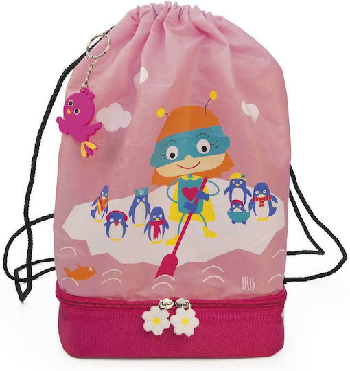 Iris Barcelona 9964 Schulische Isothermische Rucksack-Lunch-Tasche 5Es Rosa 31 x 12.5 x 34cm