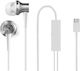 Xiaomi Mi ANC Type-C In-ear Handsfree με Βύσμα USB-C Λευκό