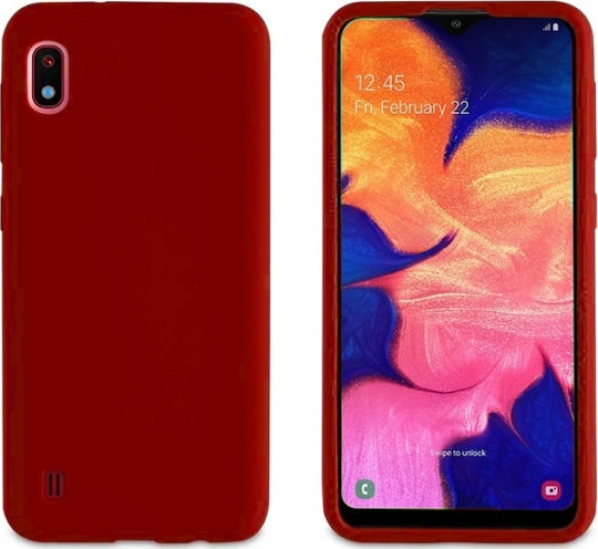Muvit Задна корица Силикон Червен (Galaxy A10)