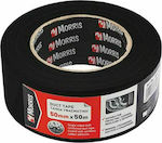 Morris DT11 Black Self-Adhesive Fabric Tape Black 48mmx20m 1pcs 39925