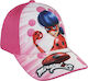 Cerda Παιδικό Καπέλο Jockey Υφασμάτινο Ladybug Ροζ