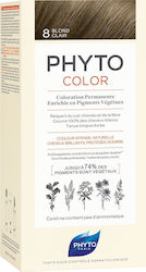 Phyto Phytocolor Set Hair Dye no Ammonia 8.0 Blond Light 50ml