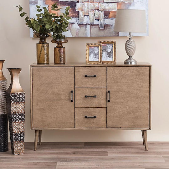 Μπουφές Retro Ξύλινος Γκρι Sahara 113x30x82cm