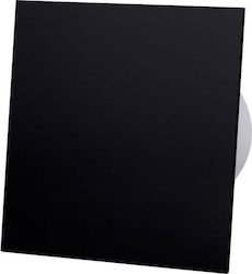 AirRoxy PS Επιτοίχιος Εξαεριστήρας Μπάνιου 125mm Μαύρος