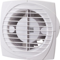 Elmark AS- Ø100V Επιτοίχιος Εξαεριστήρας 100mm Λευκός