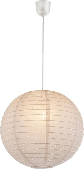 Globo Lighting Varys Κρεμαστό Φωτιστικό Λευκό Μπάλα με Ντουί E27 400x400x360εκ.