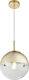 Globo Lighting Varus Pendant Light Single-Light for Socket E27 Gold