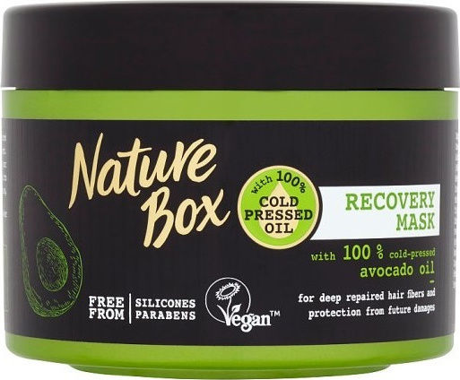 Nature Box Avocado Oil Μάσκα Μαλλιών για Επανόρθωση με Κερατίνη 200ml