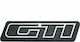 Car Signal Stickers GTI 8.5 x 2.2cm in Silver Color 1pcs