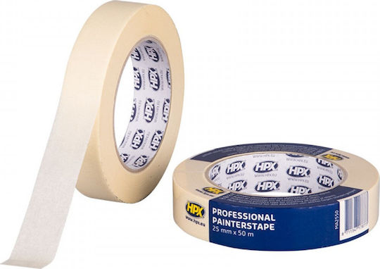HPX Χαρτοταινία Masking Tape 60°C MA2550 25mm x 50m