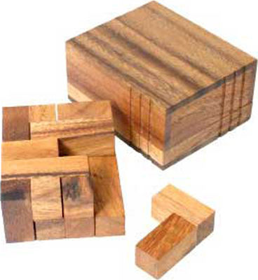 Wooden Cube Thinking Game - 2 (Pandora's Box)