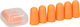 Dedra Earplugs Foam 8 pcs Ωτοασπίδες σε Πορτοκαλί Χρώμα 8τμχ