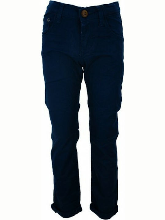 New College Kids Fabric Trousers Navy Blue