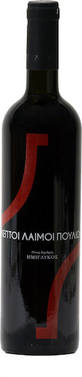 Skiouros (Oinopoieio) Wine Thin Bird Necks Red Semi Sweet 750ml