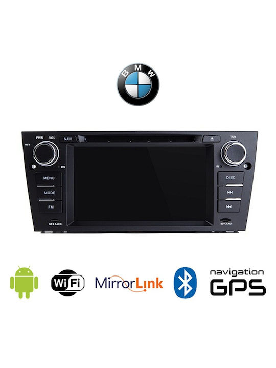 Car Audio System for BMW E90 / E91 / E92 / Series 3 2005+ (Bluetooth/USB/WiFi/GPS/Apple-Carplay/Android-Auto) with Touch Screen 2"