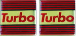 Car Signal Stickers Turbo 2pcs