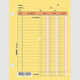 Typofix Καρτέλες Χρεωπιστωτών Τσέπης Cartea de contabilitate Ledger 3-253