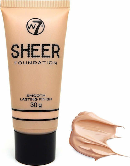 W7 Cosmetics Sheer Foundation Smooth Lasting Finish 30gr