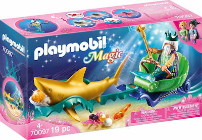 Playmobil® Magic - King of the Sea With Shark Carriage (70097)