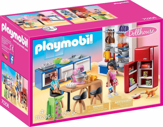 Playmobil Dollhouse Family Kitchen for 4+ years old