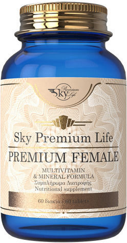 Sky Premium Life Female Multivitamin für Energie & Stärkung des Immunsystems 60 Tabletten