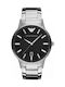 Emporio Armani Renato Men's Watch 43mm Battery with Silver Metal Bracelet