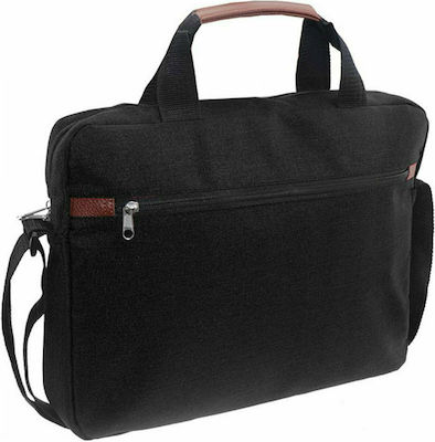 Διακάκης Mood Tasche Schulter / Handheld für Laptop 15" in Schwarz Farbe