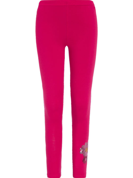Kinder Leggings Lang Fuchsie Basic